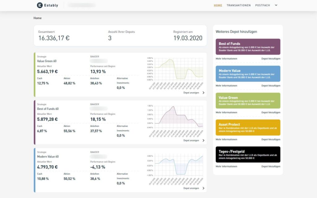 Estably Dashboard (Stand: 11.08.2025)